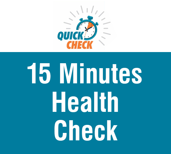 15 minutes health check